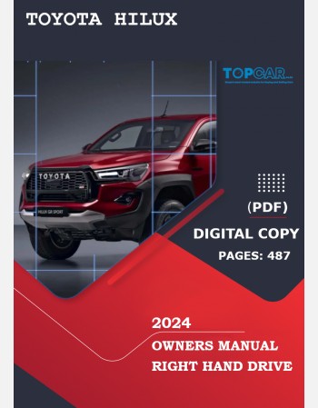 toyota hilux 2024 owners manual
